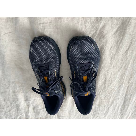 Brooks Men’s Adrenaline GTS 22 running shoes sneakers peacoat / grey / sunflower - Picture 3 of 10